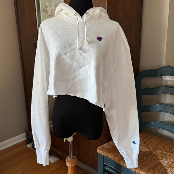 Champion Reverse Weave Cutoff Hoodie Sweatshirt - Picture 2 of 7